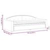 VidaXL Daybed with Mattress Black 90x200 Cm Fabric 3197514