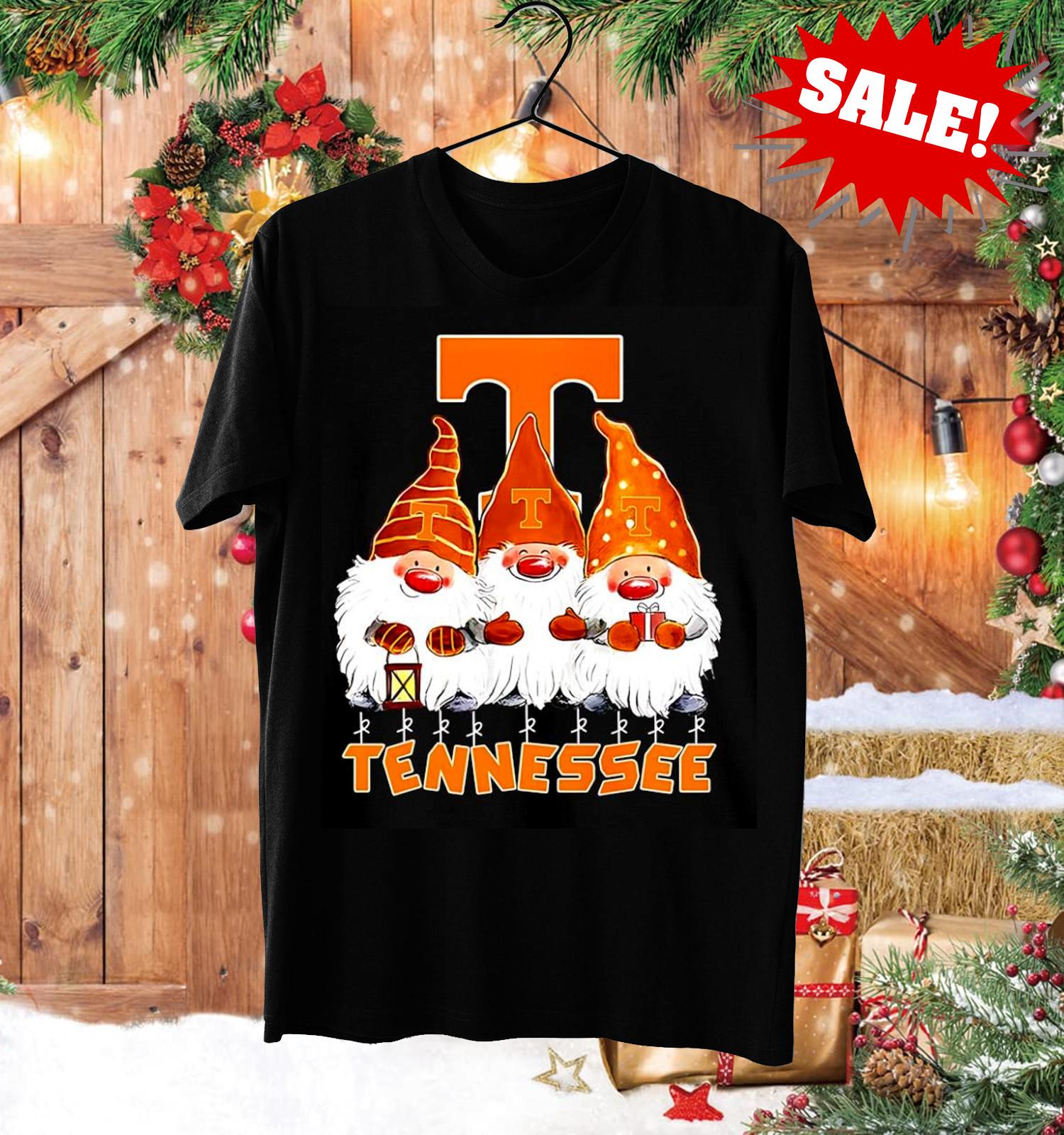 Gnomies Fans of Tennessee Volunteers Merry Christmas Shirt Unisex S-5XL 1R351 M