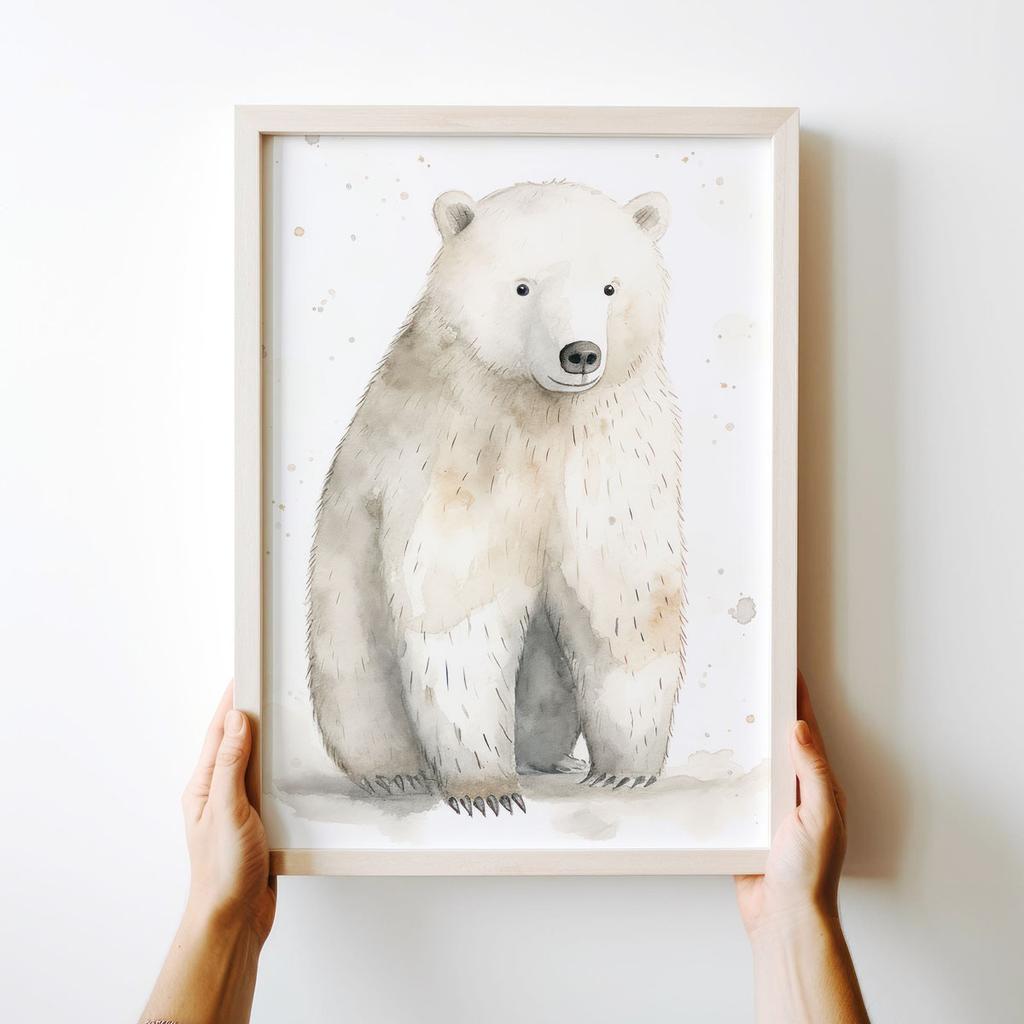 Plakat niedźwiadek polarny plakat dla dziecka