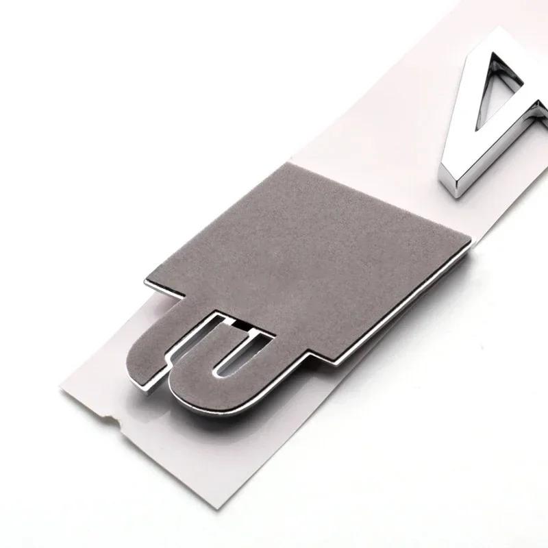 Car ABS Letter Emblem Fender Trunk Rear Sticker Accessories For Audi S3 S4 S5 S6 S7 S8 Sline A3 A4 TT Q5 Q7 RS3 A4L A5 A6L Q5L
