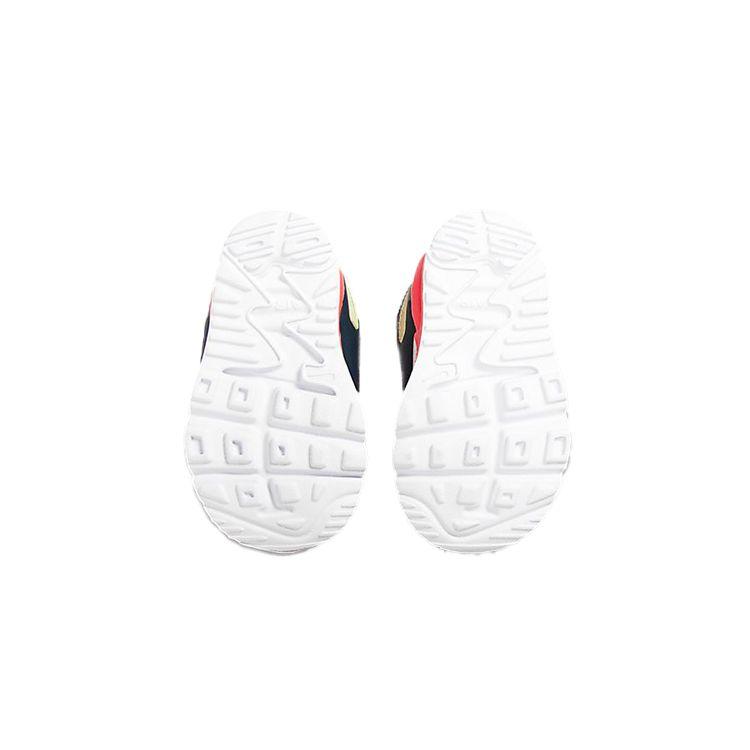 Nike Air Max 90 Synthetic Leather Slip-On Air Cushion Casual Low-Top Running Shoes Baby sneaker Black Red 881924-023