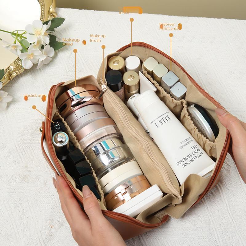 Large Capacity Portable Travel Toiletry Bag - Accordion Style Cosmetic Organizer