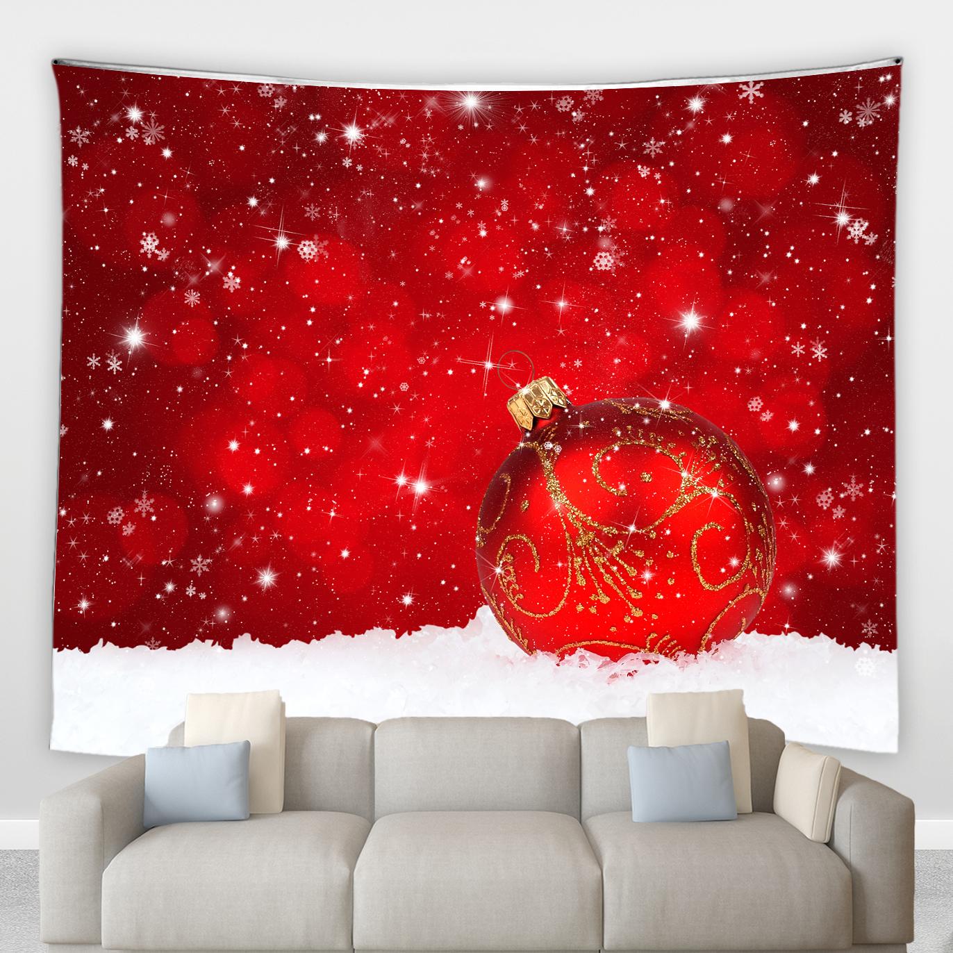 

Рождественский гобелен Святочный шар Праздничная вечеринка Декор фон настенный Гобелен в стиле бохо Мандала настенный художественный домашний декор гобелен 100x75cm