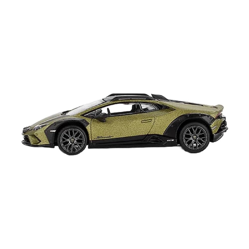MINI GT Maßstab Lamborghini Huracan Sterrato Verde Gea Matt Drive Fertigprodukt 1/64 (Mattgrün) Linkshänder