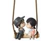 Car Interior Pendant Decor Cute Kiss Couple Swing Action Figure Hanging Gadget Auto Rearview Mirror Woman Ornaments Accessories