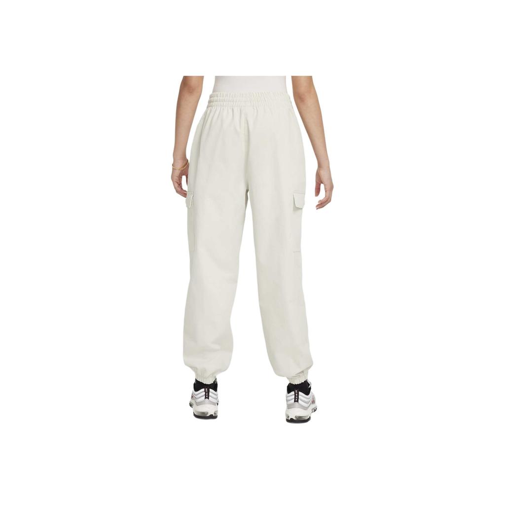 Nike Knitted Sports Pants Comfortable Soft Versatile Men Bottoms Light-Bone White FZ5554072