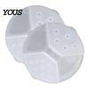 Outdoor Barbecue Jar Accessory Spice Shaker Lid for Oui Yogurt Jars, Reusable Plastic Kitchen Powder Dispenser Attachment Tops, Adjustable Shake