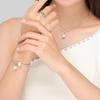 Pandora 925 Sterling Silver Synthetic Cubic Zirconia Necklaces Women's Silver ZT2968