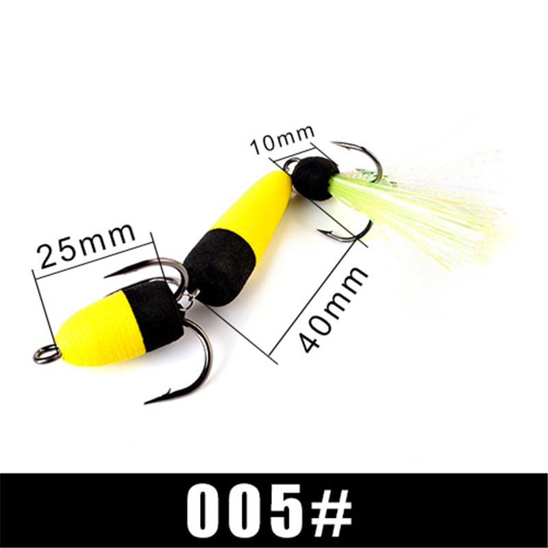 FishKing 1PC Soft Bass Lure Insect Lure With Sharp Hooks Weight 3.4G 4.7G Big/Small Size