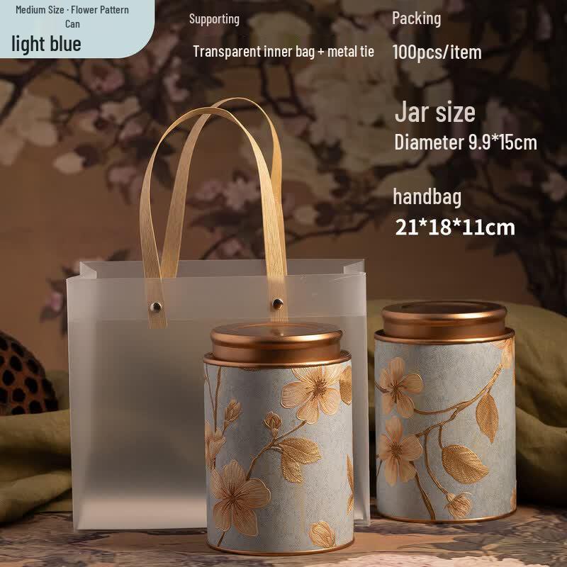 High-End Portable Sealed Copper Tea Caddy медный