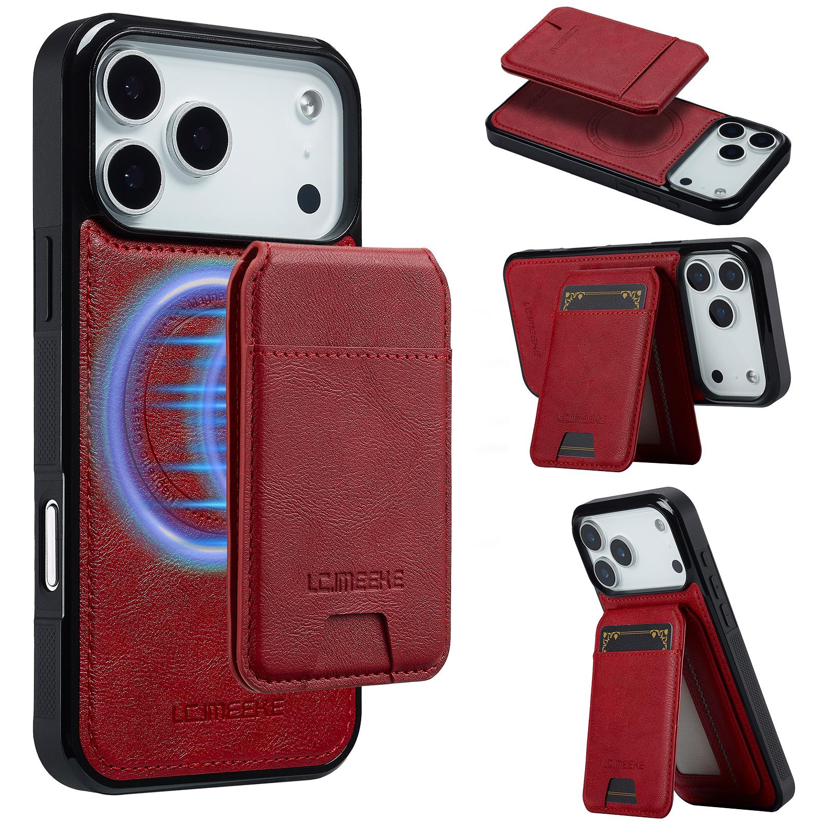 

2 in 1 Magnetic Leather Cards Solt Wallet Case For iPhone 17 Pro Max 16 Plus 15 Plus 14 13 12 11 Fit Shockproof Pocket Cover iPhone 15 Pro Max кларет