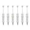 6pcs Glittering Beadable Pen Ballpoint Pen Black Ink Pen 1.0mm Smooth Writing Pen Rhinestones Fancy Pen School Supplies