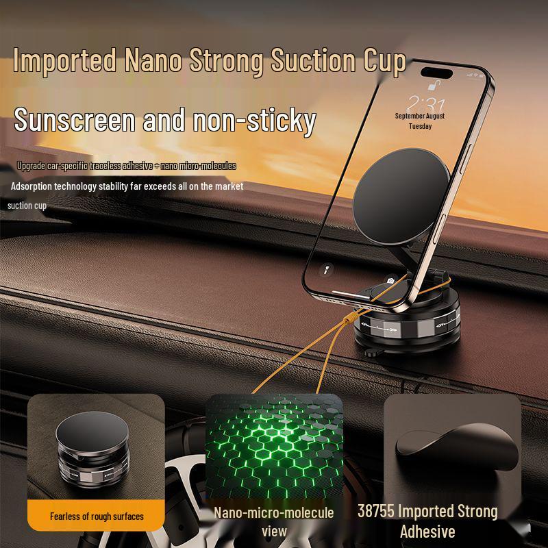 Multifunctional Rotating Magnetic Dashboard & Console Car Phone Holder