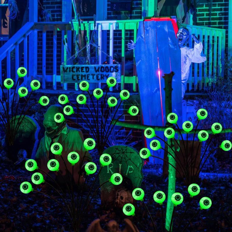 

Solar-Powered Halloween Ghost Eyeball String Lights for Outdoor Holiday Decoration