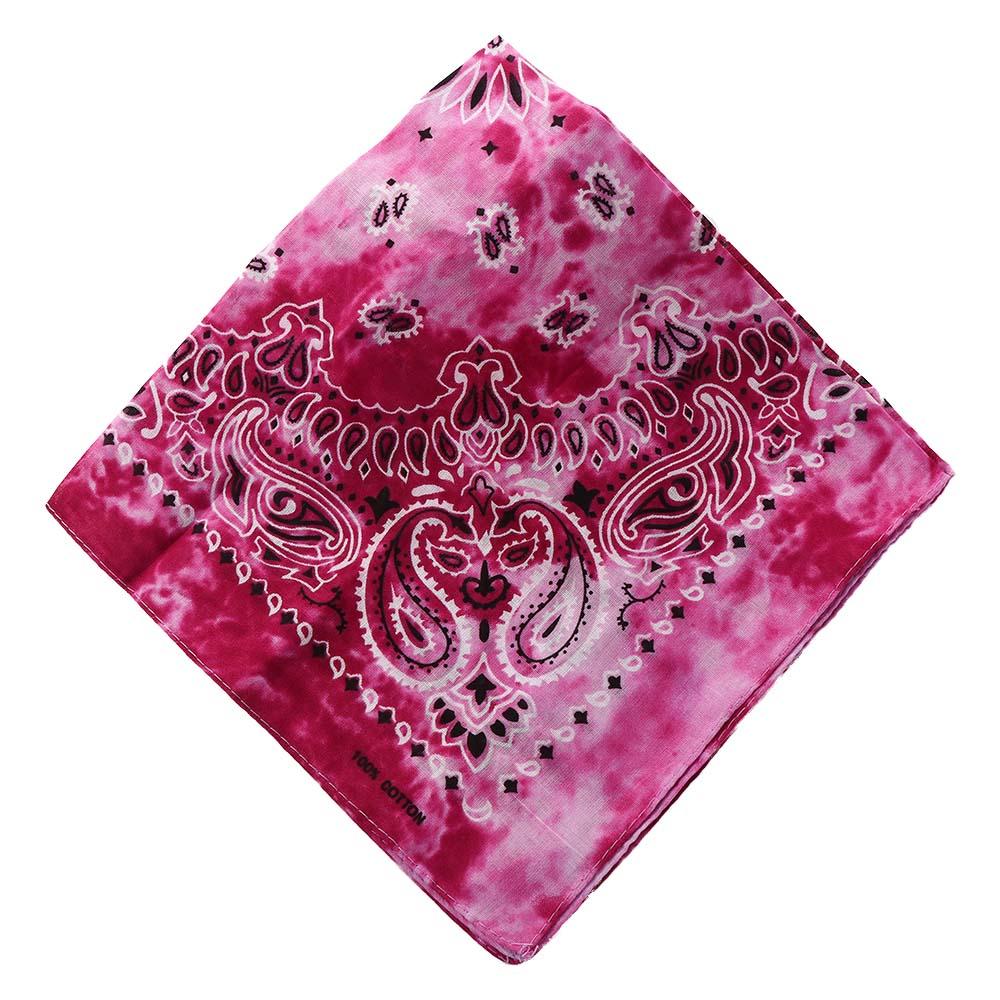 Square Scarf Hair Band Neck Scarf Cotton Bandana Hip Hop Paisley Headband Kerchief Neck Wrap Cashew Tie-dye Seamless Scarves DIY