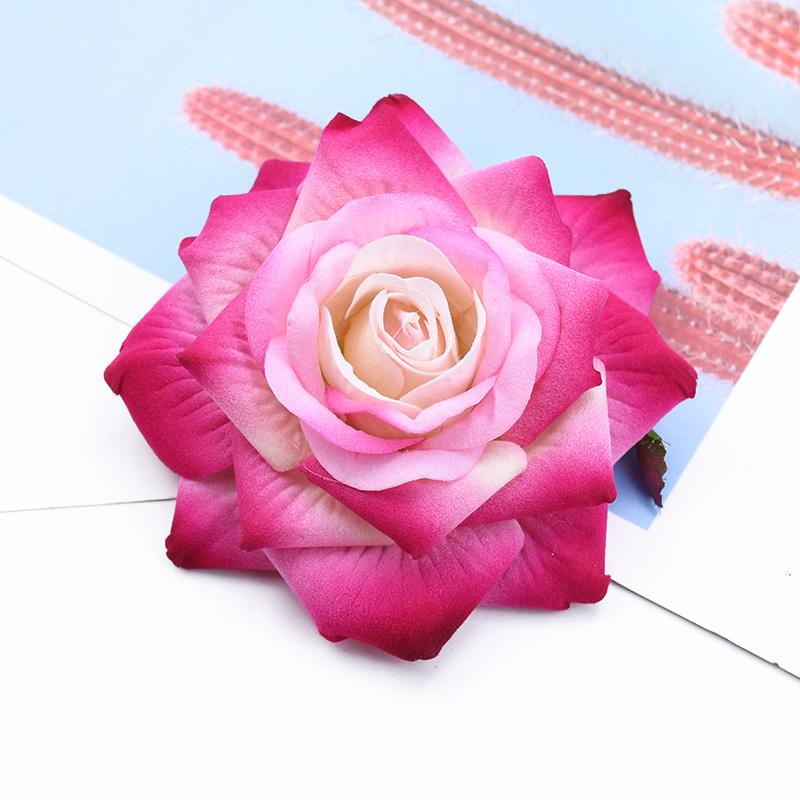 50/100 Pieces Artificial Flowers for Home Decoration Wedding Bridal Accessories Clearance Diy Gifts Boxes Scrapbook Bride Brooch