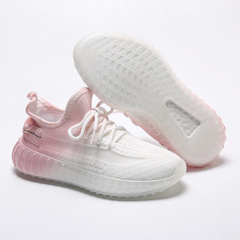 

Кокосовая обувь пара дышащая студенческая беговая обувь с градиентным переходом мужская и женская одинаковая спортивная обувь из летящей ткани 39