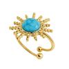 Turquoise open ring ins wind niche jewelry
