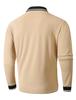 Men's Autumn Outdoor Fashion Breathable Long-Sleeve Jacquard Polo Shirt