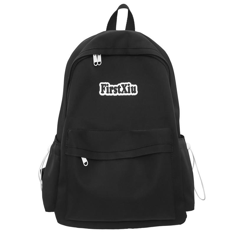 Pattern Youth Letter Fashion Backpack With Laptop Pocket For Commuting Daily