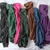Retro Tie-Dye Distressed Velour Cotton Unisex Hooded Sweatshirt, 350g