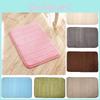 Tapis de bain en mousse à mémoire de forme luxueusement doux avec velours corail et fond antidérapant