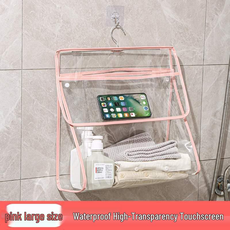 Waterproof Hanging Bathroom Storage Bag розовый