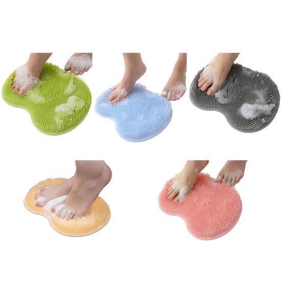 Shower Foot Massager Non-Slip Mat Multifunctional Suction Cup Design Bath Massage Brush Bath Supply