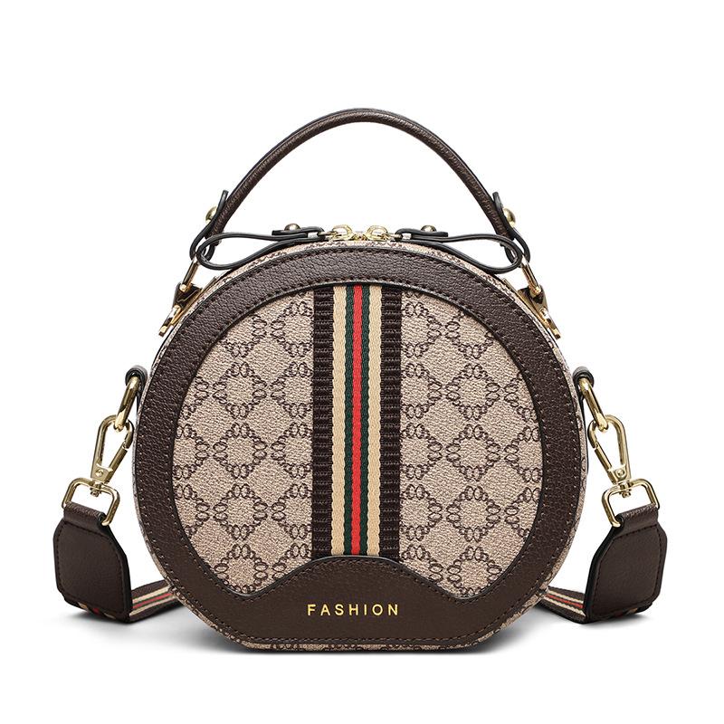 2025 New Women's Crossbody Bag Trendy Fashion Hot-Selling Single Shoulder Handbag Large Capacity Small Round Bag Winter