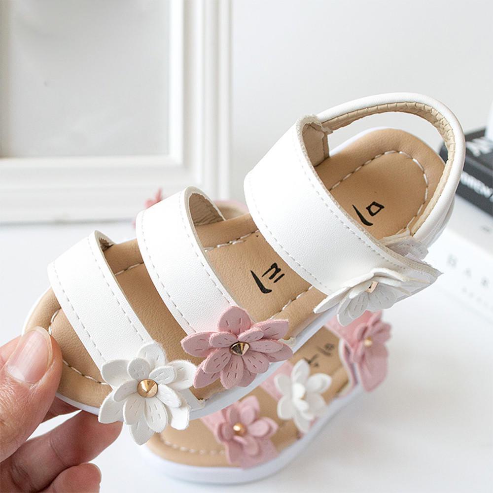 Huifa Summer Kids Sandals Fashion Big Flower Children Girls Flat Pricness Shoes Huifa Summer Kids Sandals Fashion Big Flower Children Girls Flat Pricness Shoes