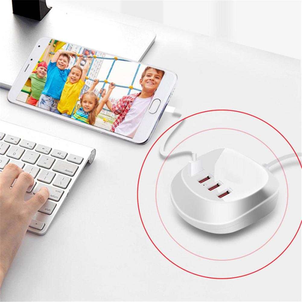 4 USB Ports Extension Socket Power Strip Adapter Charger Outdoor Travel Charging for Smartphone Tablet