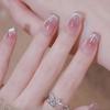 24Pcs Blue Star Cat Eye Press On Nails Simple Wearable False Nails Stick On Fake Nails