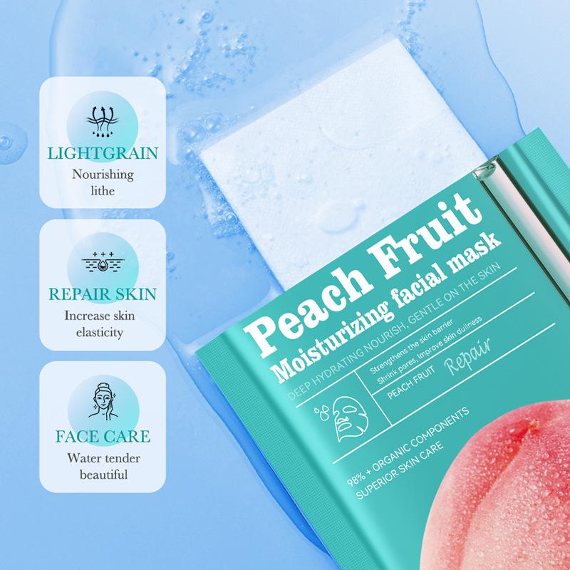 

5pcs SADOER Fruit Floral Fragrance Face Mask Moisturizing Anti Wrinkle Hydrating Chamomile Blueberry Facial Masks Skin Care