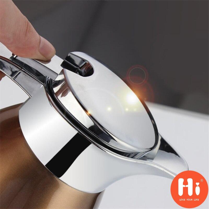 Hi Edelstahl-Isolierung, Vakuum-Thermo-Wasserkrug, Thermokaraffen, Reise-Wasserflasche, Wasserkocher, Kaffeekanne