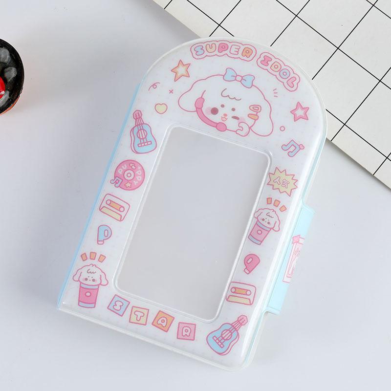 

Милый фотоальбом 3-дюймовый держатель для фотокарт Idol Card Binder Collection Book 32 Pocket Book Альбом Чехол для хранения фотокарт