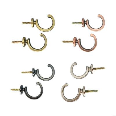 62KD 2Pcs Curtain Tieback Hooks Heavy Duty Metal Ball End Tie Back Hooks Curtain Hook