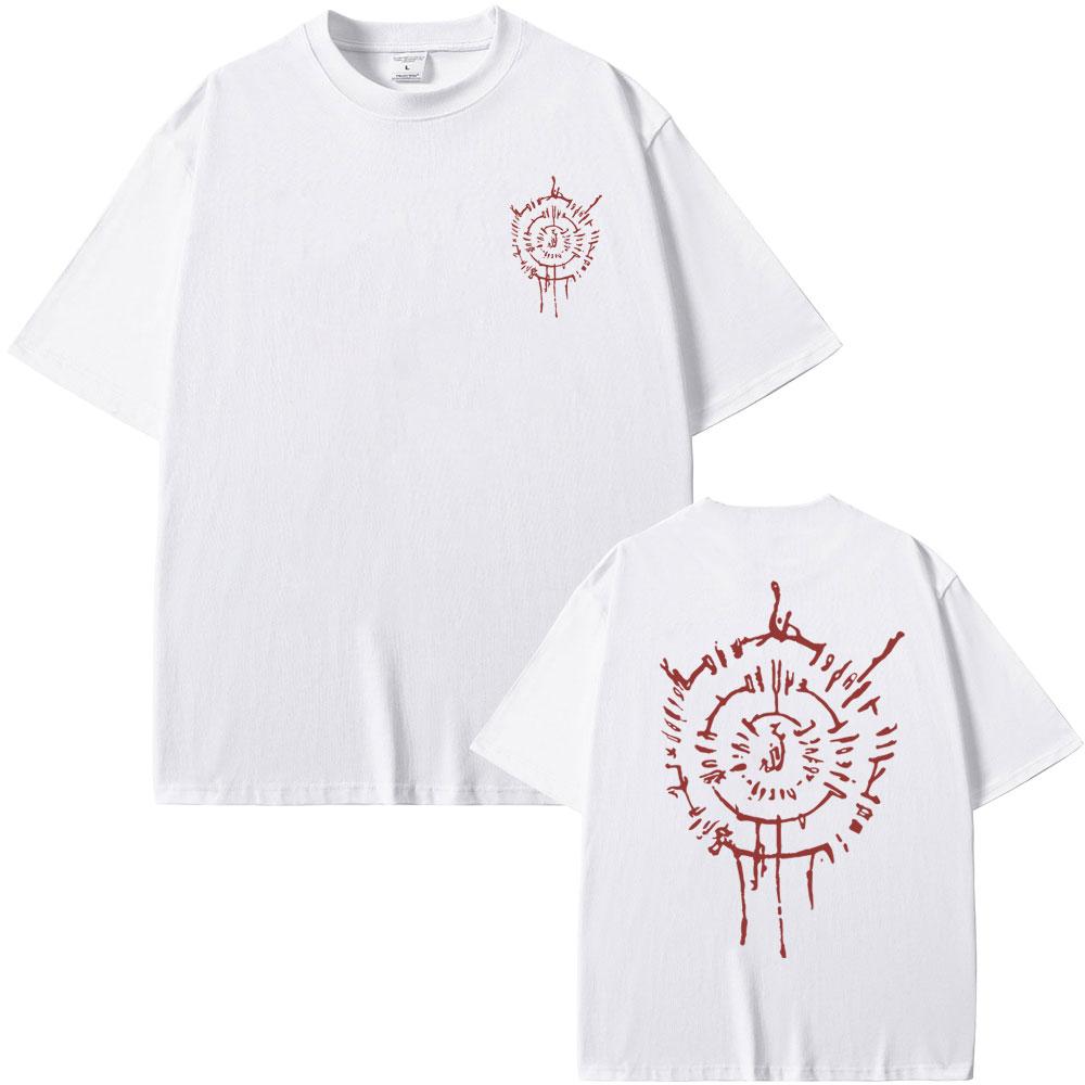 Hot Game Baldur's Gate Astarion Back Print T-shirts Men Women Vintage Oversized Short Sleeve T Shirt Male Casual Cosplay Tshirt