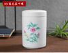 Cylindrical Tea Pot Ceramic Cover Sealed Storage Powder Paste Pot Living Room Coffee Table Decorative Tea Container Ceramic Pot