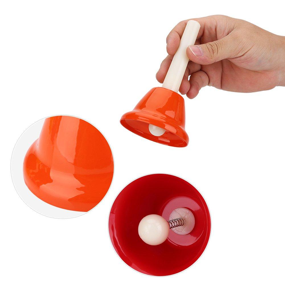 Ongwan Music Bells, 8-Note Handbell Set, Hand-Operated Percussion Instrument for Beginners, Gift