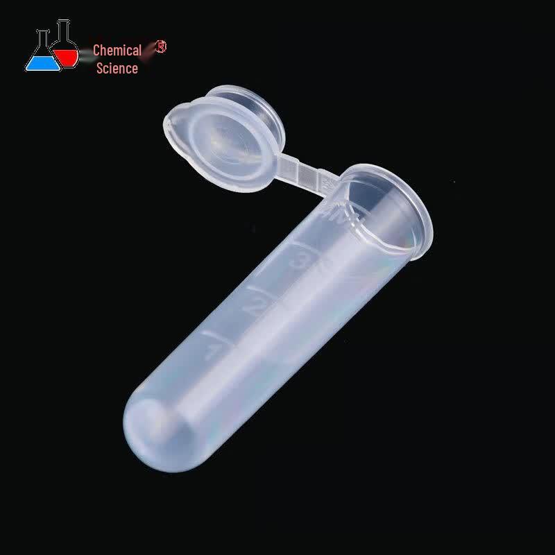 Huake 5ml Graduated Plastic Centrifuge Tubes with Attached Cap