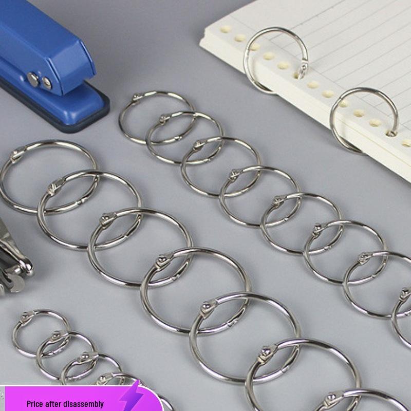 100 Железных Колец для Спирального Переплета для DIY Альбомов Single hole punch pliers