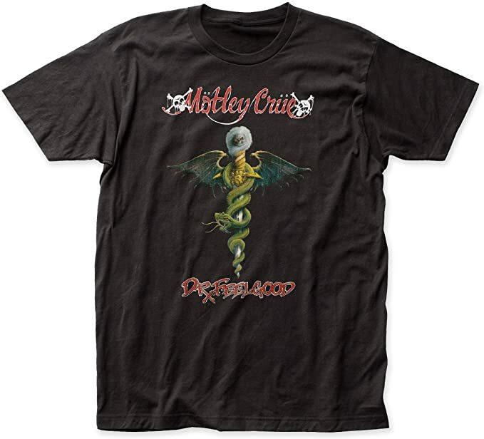 MOTLEY CRUE T-Shirt Dr Feelgood Logo Tee Brand New S-2XL Unisex T-Shirt