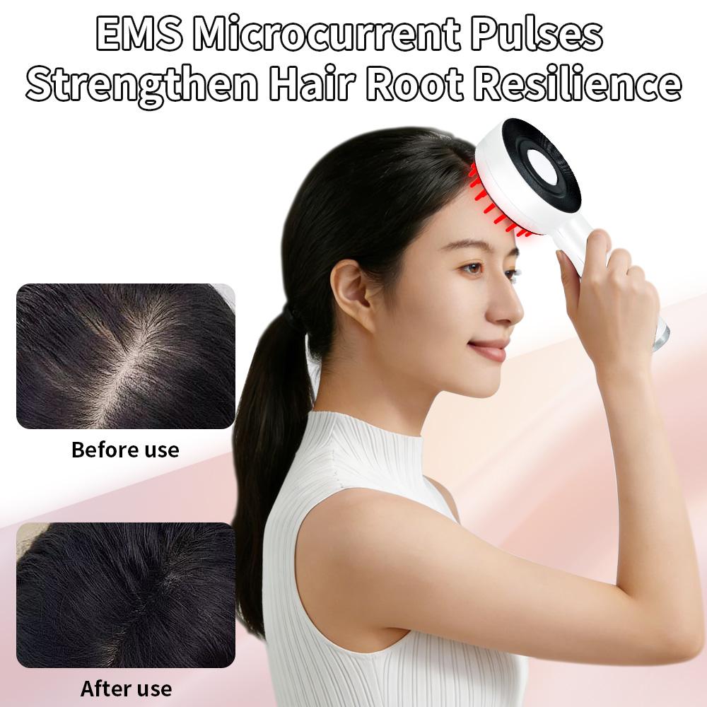 Electric Scalp Massage Comb for Hair Growth, Red Light Spray Hair Growth Comb with Essential Oil Applicator