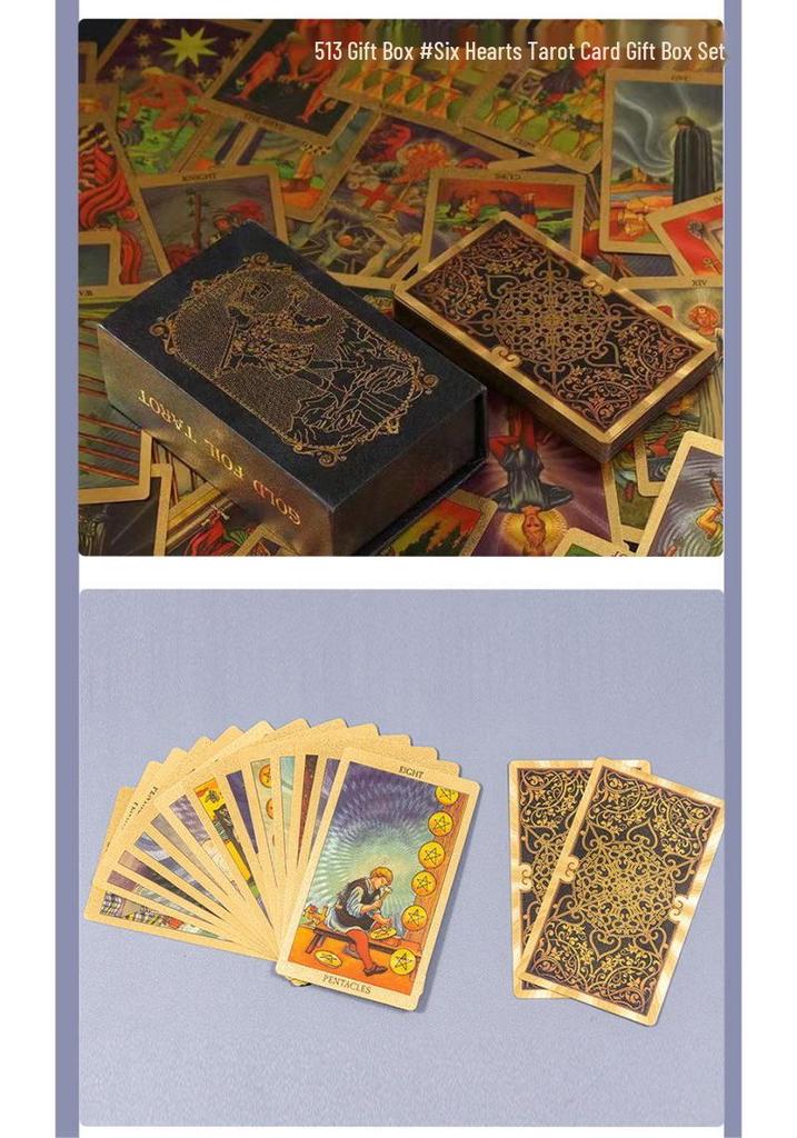Classic Waite Waterproof Tarot Card Set with Tutorial - High-End Plastic Cards