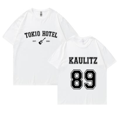 Alemanha rock band tokio hotel kaulitz 89 volta impressão t camisa feminina vintage camisetas de grandes dimensões hip hoptops t