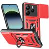 For Xiaomi Redmi Note 14 4G (164.84mm) Case with Slide Camera Lid PC+TPU Kickstand Phone Cover
