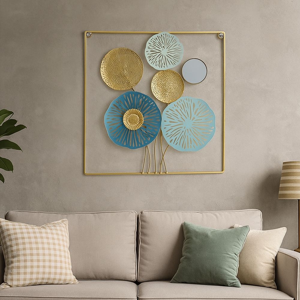 Minimalist Iron Art Pendant Nordic Style Metal Wall Art Wall Hanging Decorative  Hotel Lobby