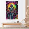 Rock Band GGrateful Dead Tapestry Microfiber Wall Hanging For Bedroom Living Room Decor Outdoor Festival Garden Bar Background