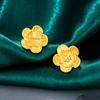 Romantic Retro Plum Blossom Flower Stud Earrings for Women – Exquisite Floral Accessories