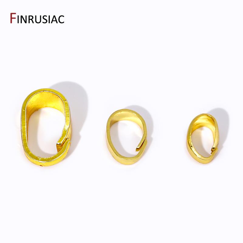 18K Gold Plated Brass Pendants Pinch Bail Clasps,Snap Bail Hook Melon Seeds Clasps Connector For DIY Necklace Making Accessories